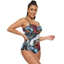 Abstract art Retro Full Coverage Swimsuit View3