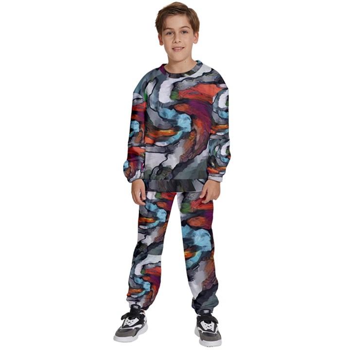 Abstract art Kids  Sweatshirt set