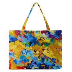 Abstract Art Zipper Medium Tote Bag by gasi