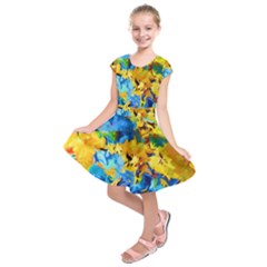 Abstract Art Kids  Short Sleeve Dress by gasi