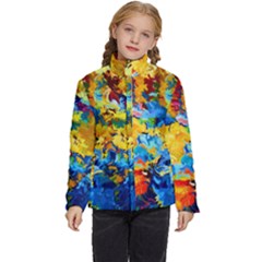 Abstract Art Kids  Puffer Bubble Jacket Coat