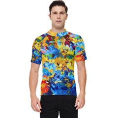 Abstract Art Men s Short Sleeve Rash Guard by gasi