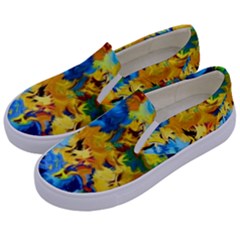 Abstract Art Kids  Canvas Slip Ons by gasi