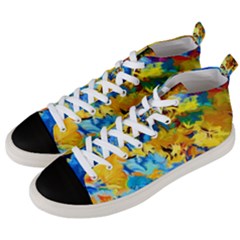 Abstract Art Men s Mid-top Canvas Sneakers by gasi