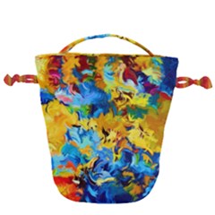 Abstract Art Drawstring Bucket Bag by gasi