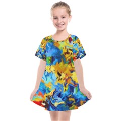 Abstract Art Kids  Smock Dress by gasi