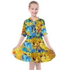 Abstract Art Kids  All Frills Chiffon Dress by gasi