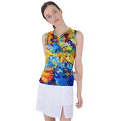 Abstract Art Women s Sleeveless Sports Top by gasi