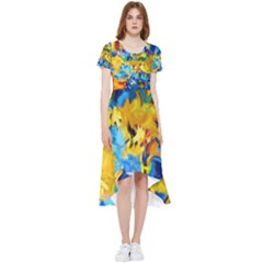 Abstract Art High Low Boho Dress by gasi