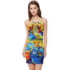 Abstract Art Summer Tie Front Dress by gasi