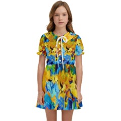 Abstract Art Kids  Sweet Collar Dress by gasi