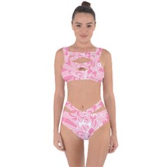 Pink Zendoodle Bandaged Up Bikini Set  by Mazipoodles