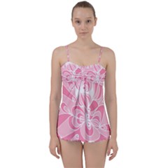 Pink Zendoodle Babydoll Tankini Set by Mazipoodles