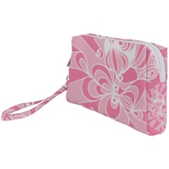 Pink Zendoodle Wristlet Pouch Bag (small) by Mazipoodles