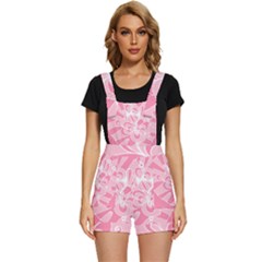 Pink Zendoodle Short Overalls by Mazipoodles