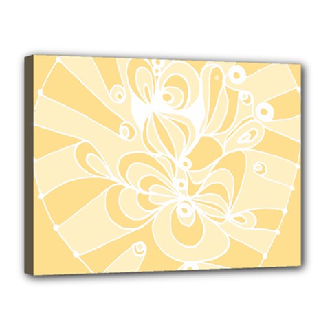 Amber Zendoodle Canvas 16  X 12  (stretched) by Mazipoodles