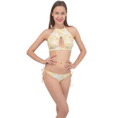 Amber Zendoodle Cross Front Halter Bikini Set by Mazipoodles