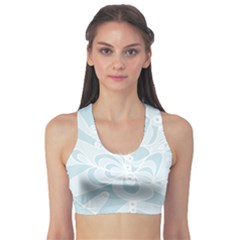 Blue 2 Zendoodle Sports Bra by Mazipoodles