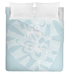 Blue 2 Zendoodle Duvet Cover Double Side (queen Size) by Mazipoodles