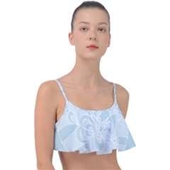 Blue 2 Zendoodle Frill Bikini Top by Mazipoodles