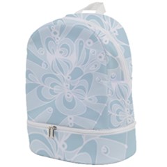 Blue 2 Zendoodle Zip Bottom Backpack by Mazipoodles