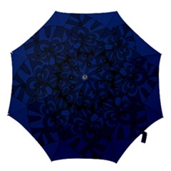 Blue 3 Zendoodle Hook Handle Umbrellas (small) by Mazipoodles