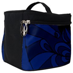 Blue 3 Zendoodle Make Up Travel Bag (big) by Mazipoodles