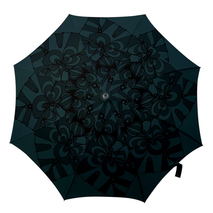 Green Zendoodle Hook Handle Umbrellas (Large)