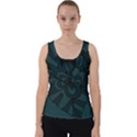 Green Zendoodle Velvet Tank Top View1