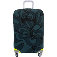 Green Zendoodle Luggage Cover (large) by Mazipoodles