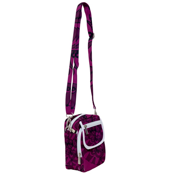 Aubergine Zendoodle Shoulder Strap Belt Bag