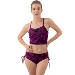 Aubergine Zendoodle Mini Tank Bikini Set by Mazipoodles