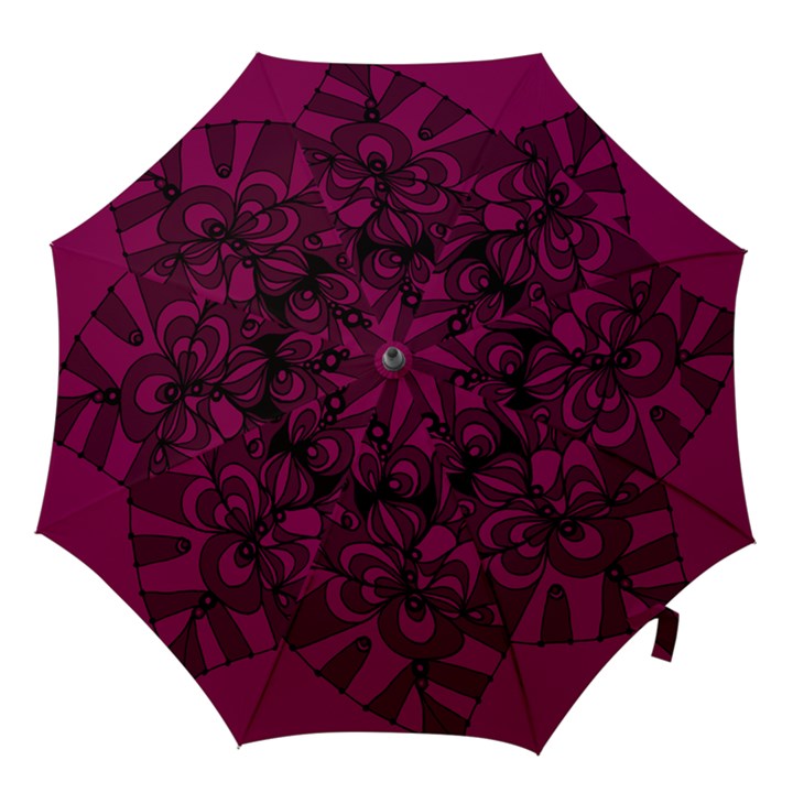 Aubergine Zendoodle Hook Handle Umbrellas (Medium)