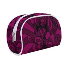 Aubergine Zendoodle Make Up Case (small) by Mazipoodles