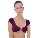 Aubergine Zendoodle Cap Sleeve Ring Bikini Top View1