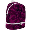 Aubergine Zendoodle Zip Bottom Backpack View2