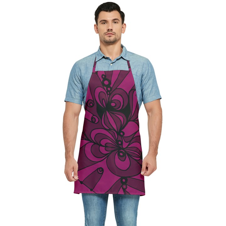 Aubergine Zendoodle Kitchen Apron