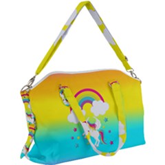 Unicorn Einhorn Licorne Canvas Crossbody Bag by gasi