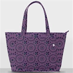 Kaleidoscope Scottish Violet Back Pocket Shoulder Bag  by Mazipoodles