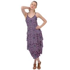 Kaleidoscope Scottish Violet Layered Bottom Dress by Mazipoodles