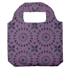 Kaleidoscope Scottish Violet Premium Foldable Grocery Recycle Bag by Mazipoodles