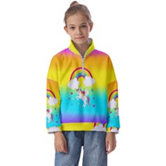 Unicorn Einhorn Licorne Kids  Half Zip Hoodie