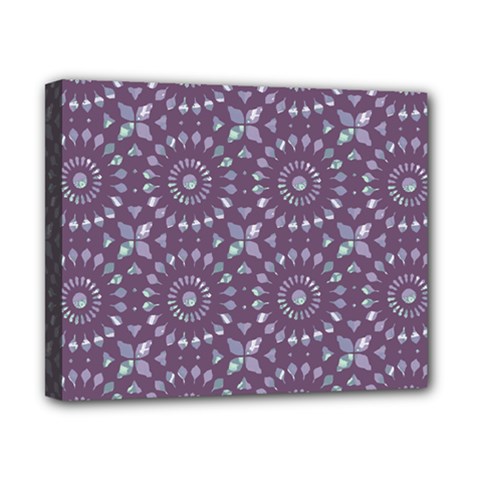 Kaleidoscope Plum Canvas 10  X 8  (stretched) by Mazipoodles