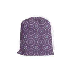 Kaleidoscope Plum Drawstring Pouch (medium) by Mazipoodles