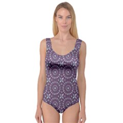 Kaleidoscope Plum Princess Tank Leotard  by Mazipoodles