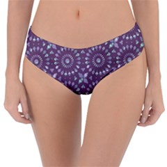 Kaleidoscope Plum Reversible Classic Bikini Bottoms by Mazipoodles