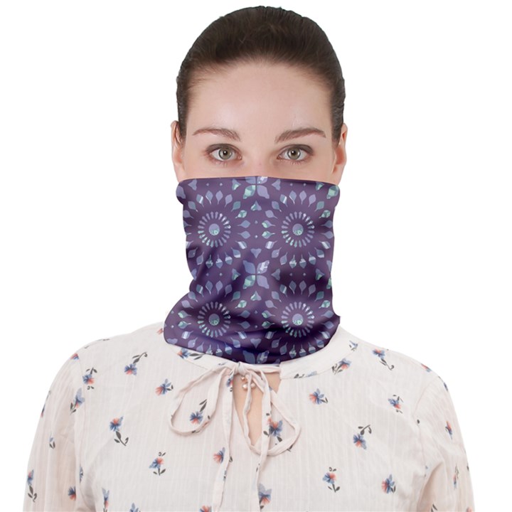 Kaleidoscope Plum Face Covering Bandana (Adult)