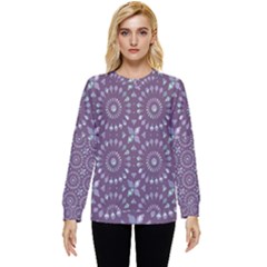 Kaleidoscope Plum Hidden Pocket Sweatshirt by Mazipoodles