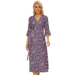 Kaleidoscope Plum Midsummer Wrap Dress by Mazipoodles