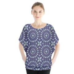 Kaleidoscope Deep Purple Batwing Chiffon Blouse